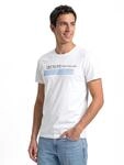 TOM TAILOR Denim Herren T-Shirt mit Logo-Print aus Bio-Baumwolle