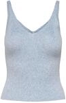 ONLY Damen Onllina S/L KNT Noos Top, Cashmere Blue/Detail:w. Melange, M EU