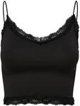 ONLY Onlvicky Lace Seamless Cropped Top Noos