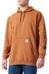 Carhartt Herren Sleeve Logo Hooded Sweatshirt Kapuzenpullover, Brown, L
