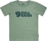 Fj&auml;llr&auml;ven Kinder Logo T-Shirt, Patina Green, 122