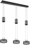 Trio Leuchten LED Pendelleuchte Franklin 326510342, Metall Anthrazit, inkl. 2x...