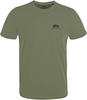 Alpha Industries Herren Backprint T-Shirt, Olive/Black, M