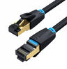 mumbi LAN Kabel 1m CAT 8 Netzwerkkabel geschirmtes F/FTP CAT8 Ethernet Kabel