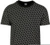 Urban Classics Herren T-Shirt Allover Logo Tee, Schwarz (Black 00007),