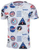 Alpha Industries Herren NASA AOP T-Shirt, White, M