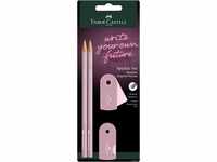 Faber-Castell 218480 - Bleistifte Set Sparkle, mit Spitzer, Radiergummi und 2