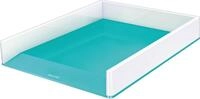 Leitz Briefkorb A4, Zweifarbiges Design, Wei&szlig;/Eisblau, Duo Colour, WOW,...