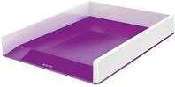 Leitz Briefkorb A4, Zweifarbiges Design, Wei&szlig;/Violett, Duo Colour, WOW, 53611062