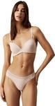 Calvin Klein Damen String Thong Unterw&auml;sche, Beige (Beechwood), M