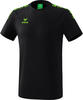 ERIMA Kinder T-shirt Essential 5-C, schwarz/green gecko, 140, 2081939