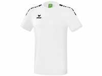 ERIMA Erwachsene T-shirt Essential 5-C, weiß/schwarz, L, 2081935