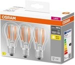 Osram LED-Lampe, Sockel: E27, Warm wei&szlig;, 2700 K, 11 W, Ersatz f&uuml;r...