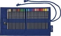 Faber-Castell - Goldfaber Stifterolle mit 29 Teilen | Mit 27 Zeichenstiften,