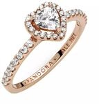 PANDORA Ring Ros&eacute; "funkelndes Herz" ros&eacute;vergoldet, Zirkonia 188421C02