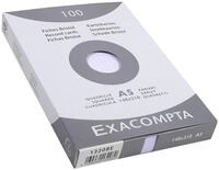 Exacompta 13208E Packung mit 100 Karteikarten, DIN A5, kariert, ideal f&uuml;r...