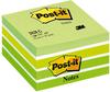 Post-it Haftnotiz-Würfel Pastellgrün, 1 Block mit 450 Blatt, 76 mm x 76 mm,