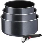 Tefal Ingenio XL Force 4-teiliges Kasserollenset, Topfset abnehmbarer Griff,...