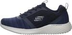 Skechers Herren Bounder Trainers, Navy Mesh/Pu/Trim, 42.5 EU