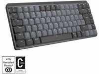 Logitech MX Mechanische kabellose Mini-Tastatur mit Beleuchtung, Klickende...