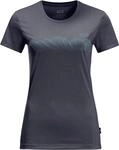 Jack Wolfskin Damen Crosstrail Graphic W T Shirt, Graphite, M EU