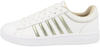 K-Swiss Damen Court Sneaker, White/Champagne, 43 EU