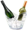 Vin Bouquet transparenter Sektkühler für zwei Flaschen, ABS, 23x29x40 cm
