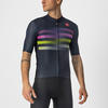 CASTELLI Men's Endurance Pro Jersey Sweatshirt, Savile Blue/Pink-Electric Lime, M