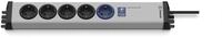 EHMANN 0214x00058341 IT Master/Slave PRO Steckdosenleiste, 5-Fach (1 Master, 4