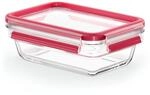 EMSA Clip & Close Glas Frischhaltedosen-Set, rechteckig, 0,7 L, 19,7 x 13,6 x 7...