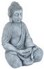 Relaxdays XL Buddha Figur sitzend, 50 cm hoch, Feng Shui, Outdoor, Garten Dekofigur,
