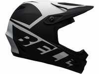 BELL Herren Transfer Fahrradhelm MTB, Matte Black/White, L | 57-59cm