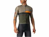 CASTELLI Men's A BLOCCO Jersey Sweatshirt, Rinde Green/Pop Orange-Dark Gra, M