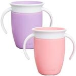 Munchkin Miracle 360&deg;-Trinkbecher f&uuml;r Babys und Kleinkinder, 2er-Set, BPA-frei, mit