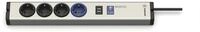 EHMANN 0616x0a048001 Master/Slave PRO Aluminium Steckdosenleiste, 4-Fach (1 Master, 3