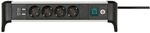 Brennenstuhl Alu-Office-Line Steckdosenleiste 4-Fach/Mehrfachsteckdose mit USB