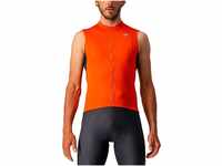 CASTELLI Men's Input Ti Sleeveless Sweatshirt, Fiery Red/Dark Gray-Ivory, XL