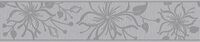 A.S. Cr&eacute;ation Moderne Blumen Bord&uuml;re Selbstklebend Grau Glitzer 346667 5,00 m...