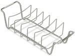 Relaxdays Rippchenhalter 2in1, Bratenkorb zum Grillen, BBQ, Rib Holder,