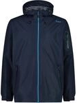 CMP - Herrenjacke mit fester Kapuze, Schwarz Blau, 56