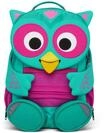Affenzahn Unisex Kinder AFZ-FAL-002-006 Kinderrucksack, Eule-T&uuml;rkis