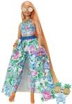 Barbie Extra Fancy, kurvige Langen erdbeerblonden Haaren, zweiteiliges Outfit, Blaue