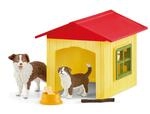 SCHLEICH 42573 Hundeh&uuml;tte, f&uuml;r Kinder ab 3+ Jahren, Farm World - Spielset