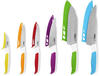 Zyliss E920242 Comfort Messer Set 6-Teilig, Japanischer Edelstahl, Mehrfarben,