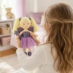 Sweety Toys Stoffpuppe Fee lila 30 cm Pl&uuml;schtier | - weiche Kuschelpuppe mit