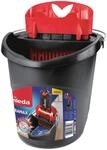 Vileda ULTRAMAX Eimer mit PowerPresse, schwarz und rot, f&uuml;r Bodenwischer, 37 x...