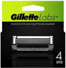Gillette Labs Rasierklingen für Rasierer, 4 Ersatzklingen für Gillette Labs