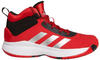 adidas Unisex Cross Em Up 5 K Wide Shoes-Mid (Non-Football), Vivid Red/Silver