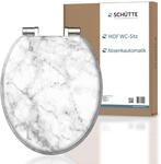 SCH&Uuml;TTE WC-Sitz MARMOR mit Absenkautomatik aus Holz, hochwertiger Toilettendeckel