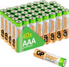 GP Batterien AAA 1,5V Super Alkaline Longlife G-TECH Technologie, Vorratspack 40